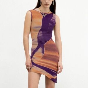 Feners Caracola Lilac Dress, Size Small